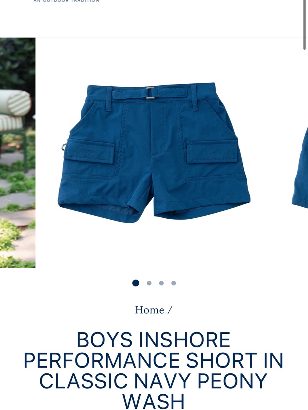 Navy Blue Drawstring Bag with Tag